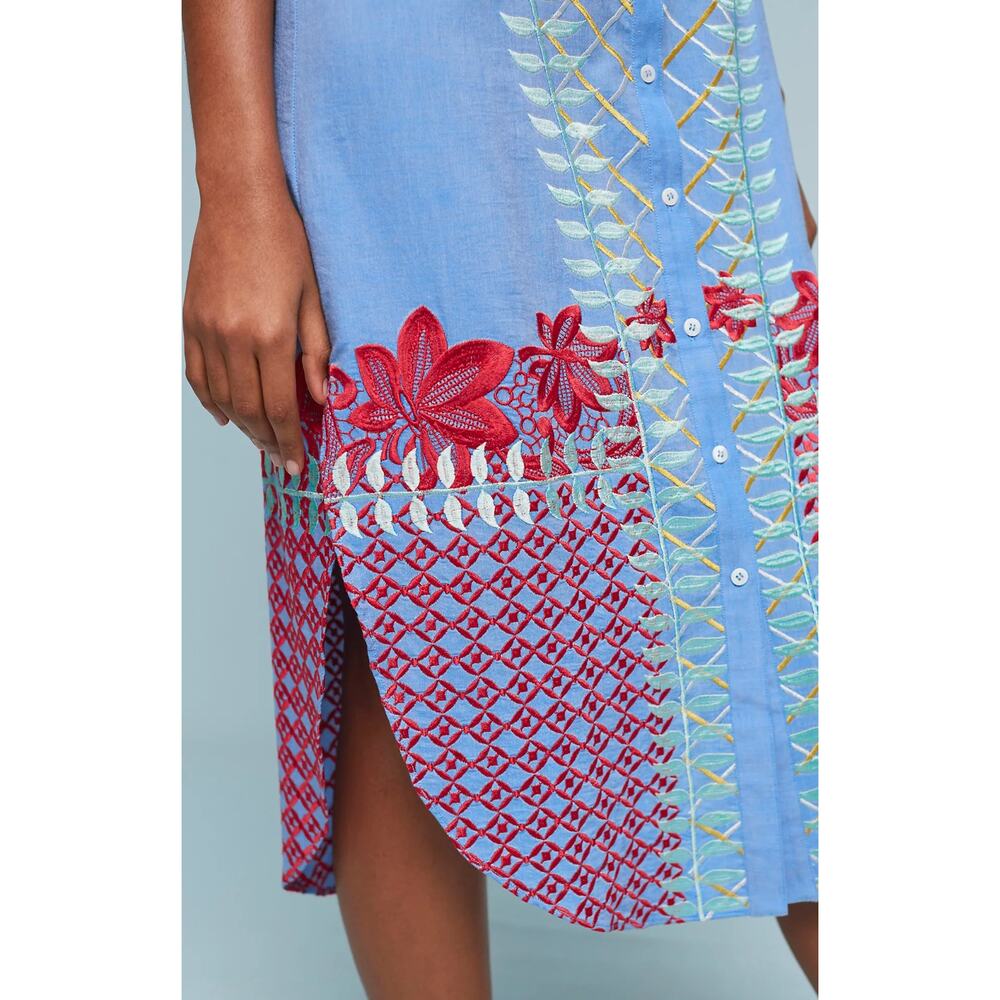 ANTHROPOLOGIE Lilka Estina Embroidered Dress Size Small - Picture 4 of 9